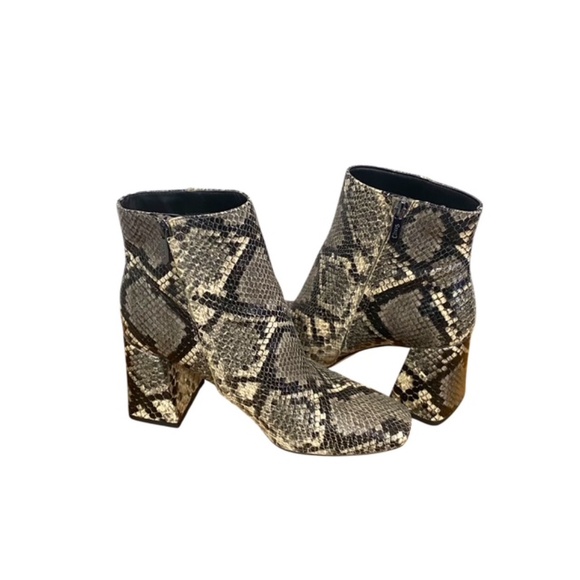 Circus by Sam Edelman Women Snakeskin Ankle Boots Size 8M - Picture 3 of 8